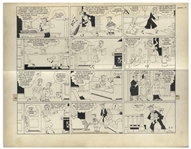 Chic Young Hand-Drawn Blondie Sunday Comic Strip From 1938 -- Kids Say the Darndest Things